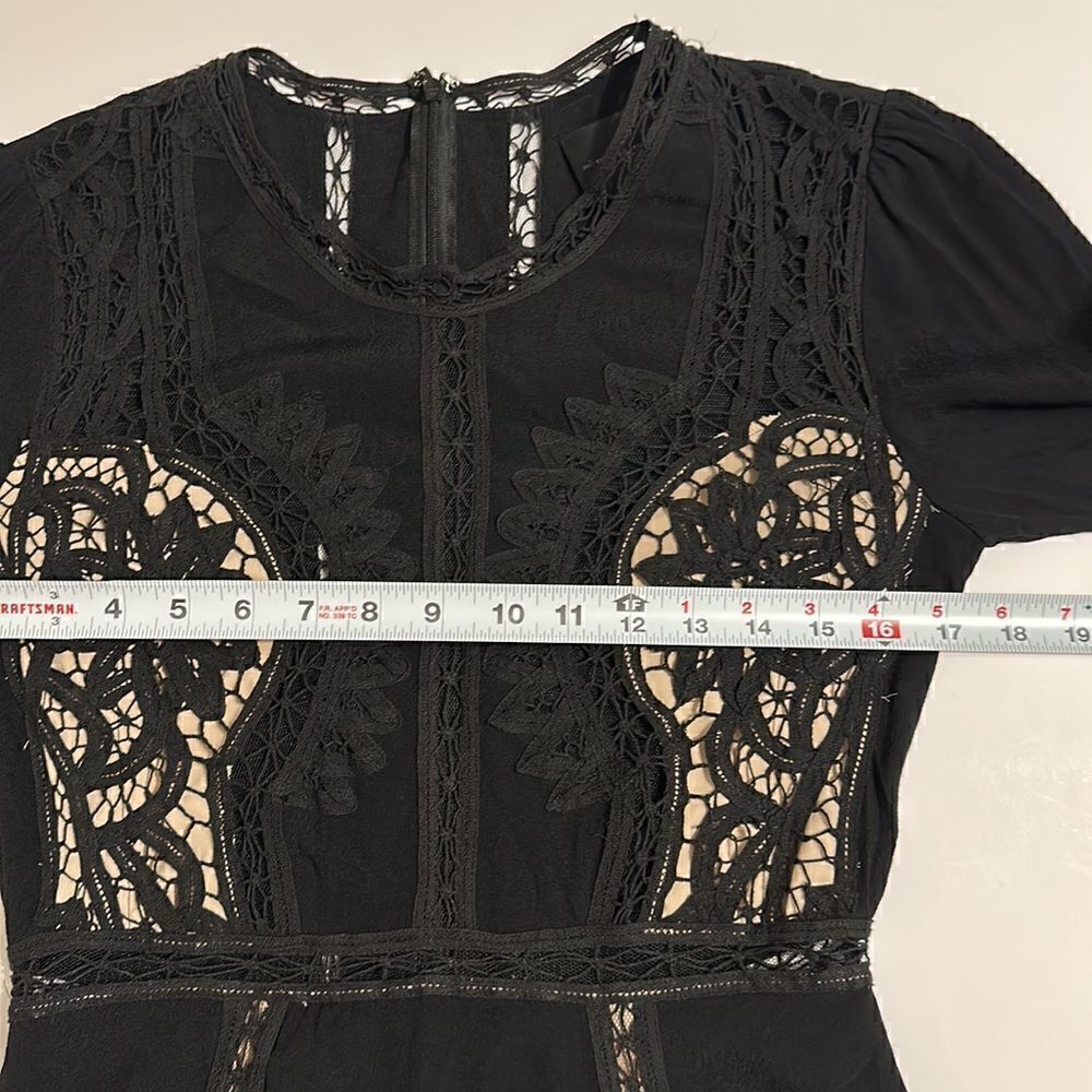 Hotel Particulier women’s mini lace long sleeve dress size M Made in Italy - Picture 15 of 17